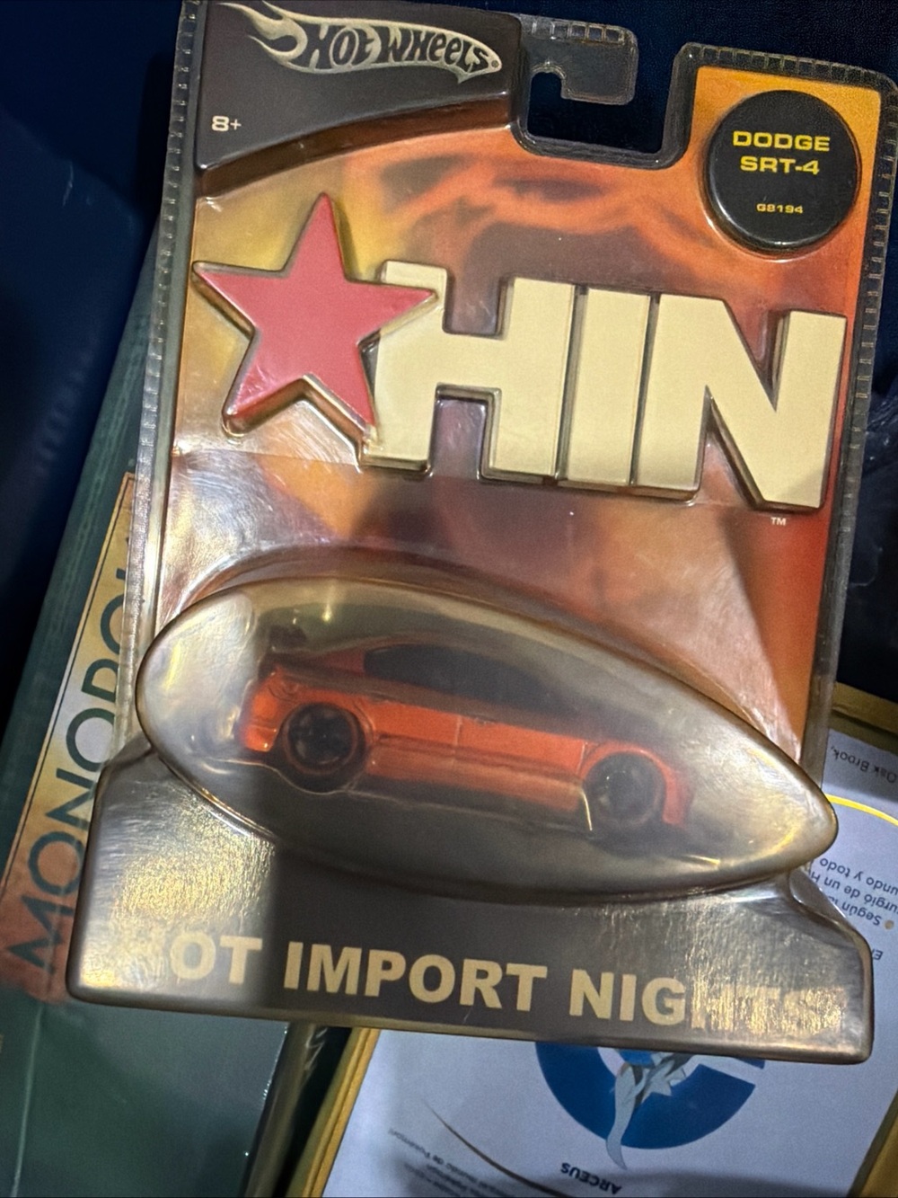 Hot Import Nights (HIN) Hot Wheels DODGE SRT-4 Toy Car - Orange RARE